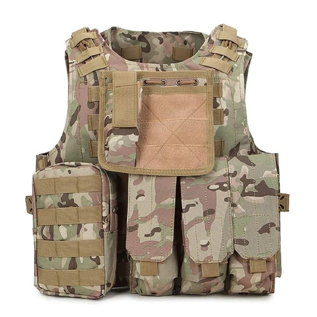 Top Quality Lightweight Outdoor Training Tactical Vest Adjustable Tactical Vest for Hunting Breathable Tactical Vest Training Assault Vest Outdoor Multi-Function EVA Thick Guard Vest stab-proof security vest