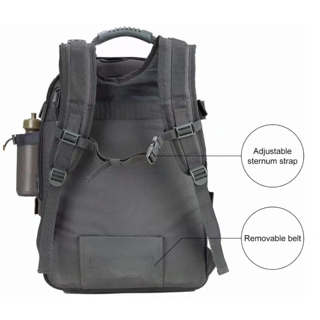 Men's Backpack Large Practical Backpack Assault Travel Backpack for Hiking Military Specific Backpack Survival Backpack Military Training Utility Bag Waterproof Military Training Tactical backpack