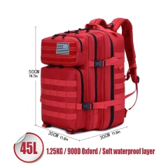 China Factory Customized Tactical  Assault Backpacks Good Quality Training Assault Backpacks Large Tactical Rucksack  Military Training Bag Outdoor Sling Backpack Walking Travel Waist Bag Multifunctional Sports Bag