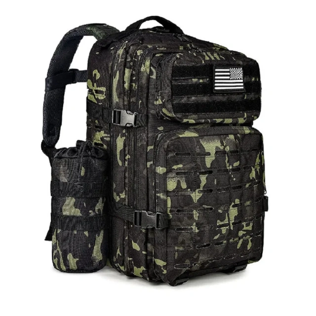 Large Capacity Outdoor Tactical Backpack Rucksack Waterproof Tactical Backpack High Quality Tactical Rucksack  Military Messenger Bag Men's Military Training Bag Sling Backpack Sling Shoulder Pack