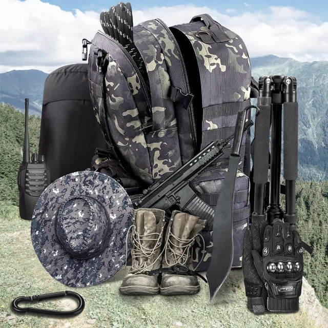 Men's Practical Assault Backpack Hunting Hiking Bag Large Assault Equipment Backpack Military Hunting Bag Practical Hunting Bag Field Kit Lightweight And Durable