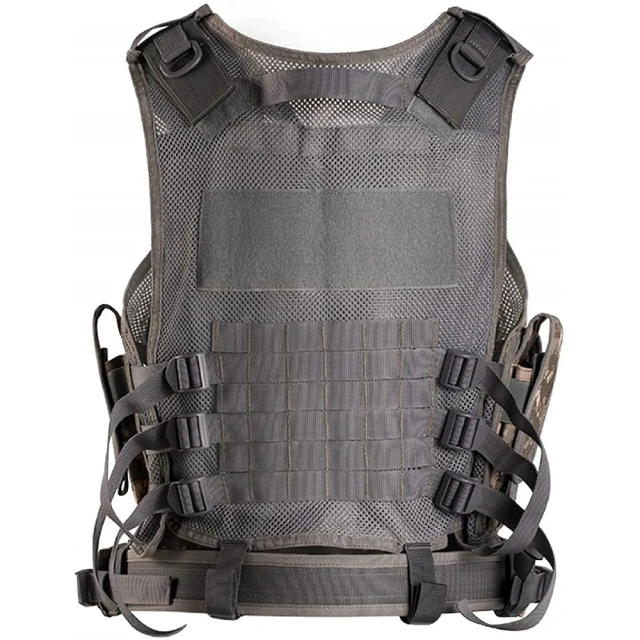 Hot Selling Adjustable Tactical Vest 600D Encryption Polyester Hunting Training Vest Lightweight Assault Vest Assault Sport Vest for Hunting Training outdoors Breathable Outdoor Sports