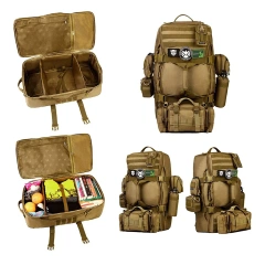 Oleaderbag Assault Multifunctional Travel Bag Camping Backpack Outdoor Luggage Training Assault Bag  Outdoor Sling Range Backpack Outdoor Travel Sling Bag Shoulder Sling Pack for Trekking Camping