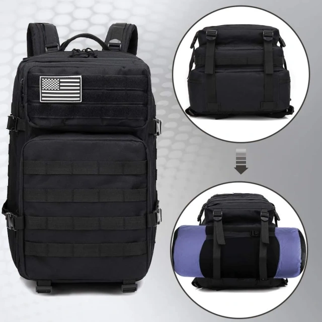 Practical Assault Backpack Field 3 Day Assault Bag  Camping Backpack  Outdoor Sling Bag Military Training Range Bag for Hunting Travel Cross body Military Training Bag