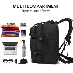 Assault Utility Backpack Large Training Assault Backpack Camping Hiking Bag Men's Military Sling Bag Heavy Duty Nylon Bao Outdoor Portable Bag Military Training Military Backpack Waterproof Military Bag Backpack Travel Backpack