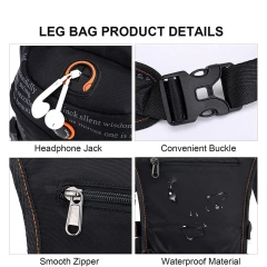 Waterproof Waist Fashion Shoulder Drop Leg Bag Inclined Shoulder Bag Assault Training Bag Outsourcing of Thighs Compact Sling Bag Concealed Shoulder Bag Walking Travel Shoulder Bag Outdoor Sports Waist Bag