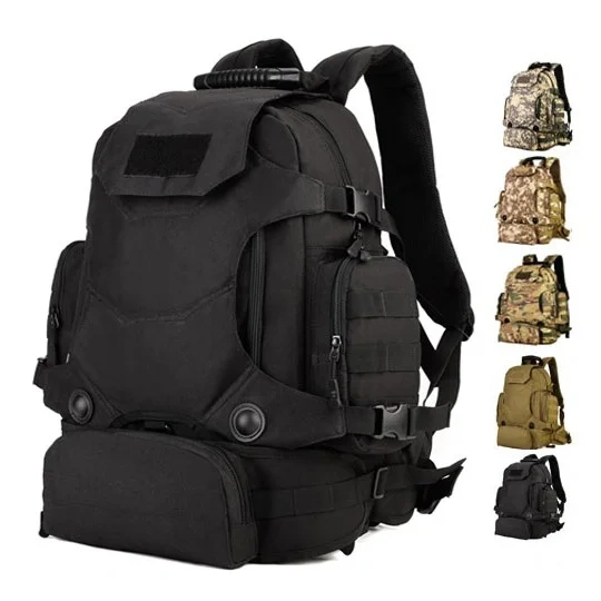Camping Backpack Laptop Backpack Waterproof BagMen's backpack large capacity Military Training Military Extended large capacity backpack  Protection plus Military pack Travel pack 60L Military Training pack