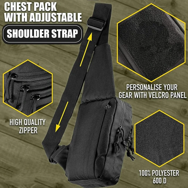 Factory Direct Sales Assault Shoulder Pack High Quality Tactical Chest Bag Outdoor Training Tactical Bag Versatile Backpack Military Style Laptop Bag Military Equipment Military Bag Suitable For Leisure Backpack