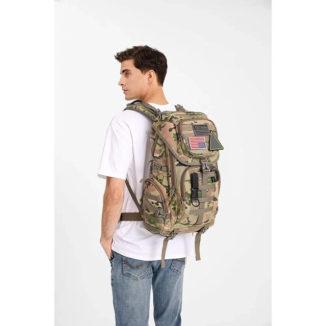 Oleaderbag Practical Assault Backpack Nylon Training Bag Large Training Bag 3 Day Assault Backpack Practical backpack Military equipment Military bag shoes bag outdoor Military backpack