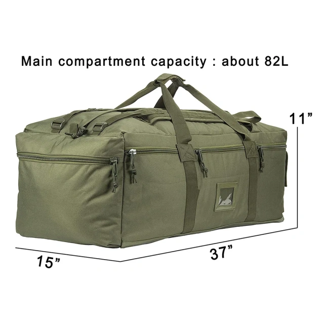 Oleaderbag Large Special Bag Assault Equipment Loading Deployment Cargo Bag Travel Sports Equipment Luggage Bag Military Briefcase Men's Practical Laptop Messenger Bao Gong Briefcase