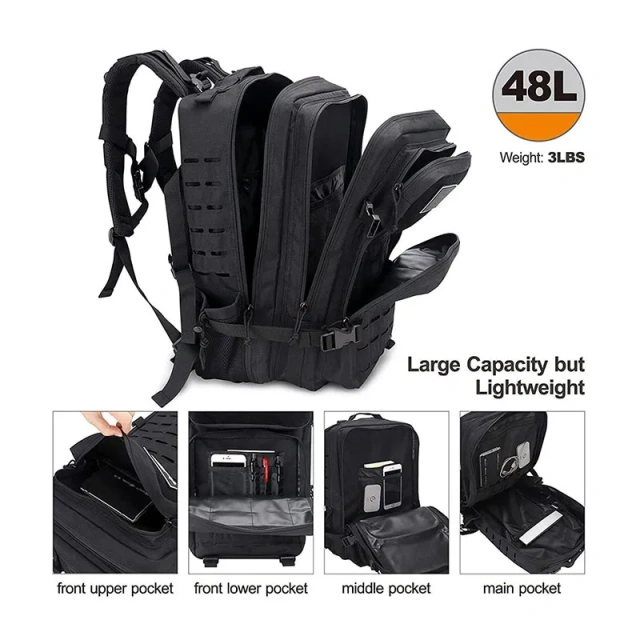 Multi-functional High Quality Outdoor Tactical Backpack with Storage Helmet Practical Tactical Backpack for Travel  Portable Messenger Bag Sling Shoulder Pack for Hunting Military Gear Handbags Outdoor Utility Carry Satchel