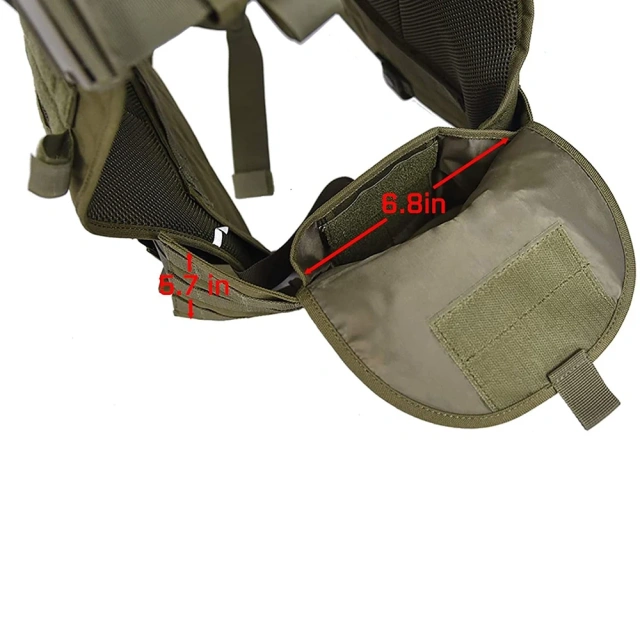 Men's Customized Breathable Assault Training Vest Adjustable Tactical Hunting Vest Lightweight Training Tactical Vest  Training Vest Hook Backing Training multifunctional Wear-resistant Elastic Retention Elastic Vest