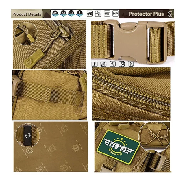 Factory Direct Sales Comfortable Tactical Waist Pack for Travel Multifunctional Practical Tactical Waist Hip Bag  Multipurpose Cross body Bag Waist Pack Compact Gadget Pouch Small Tool Bag