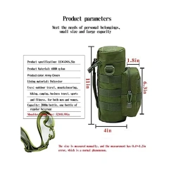 Outdoor Tactical Water Bottle Bag Multifunctional Climbing Water Bottle Bag Tactical Style Water Bottle Bag  Military Multifunctional Travel Bag Tactical Backpack Outdoor Luggage Military Training Military Bag