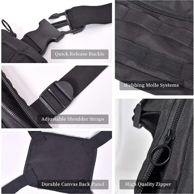 China Factory Wholesale Multipurpose Tactical Chest Bag Utility Assault Chest Pack Outdoor Sports Tactical Vest Bag  Practical Military Backpack Large Military Training Bag Rucksack Tactical Military Backpack