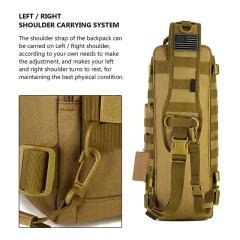 Customized Logo Tactical Sling Pack Assault Day Backpack Good Quality Tactical Harness Bag Tactical Chest Pack  Practical Chest Shoulder Bag For Military Harness Bag