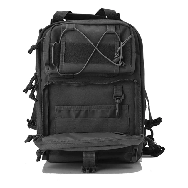 Assault Sling Bag Practical Backpack Series Bag Black  Outdoor Military Training Battle Water Bottle Bag Multifunctional Mountain Climbing Water Bottle Bag