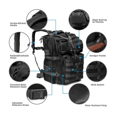 Customized High Quality Tactical Backpack Multifunctional Hunting Backpack Travel Hiking Backpack for Outdoor  Military Sling Bag Durable Military Training Backpack Small Shoulder Sling Backpack