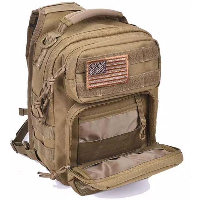 China Factory Customized Assault Sling Bag Tactical Shoulder Sling Backpack Good Quality Tactical Carry Bag  Practical Military Backpack Military Training Bag Tactical Military Bag 40L Large Practical Backpack