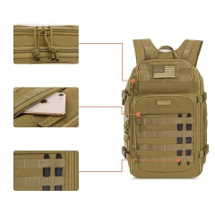 Wholesale Tactical Assault Rucksack Waterproof Tactical Equipment Backpack Outdoors Camo Tactical Rucksack  Military Sling Bag Practical Shoulder Sling Backpack Military Rang Bag