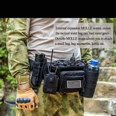 China Factory Customized Outdoor Sport Training Waist Pack Practical Tactical Waist Bag Utility Assault Bags for Hunting  Detachable Camouflage Backpack Survival Kit Backpack Outdoor Military Training Military Backpack