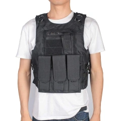 Customized Adjustable Tactical Hunting Vest Breathable Tactical Vest Lightweight Oxford Cloth Training Vest for OutdoorAdjustable outdoors Breathable Vest Paintball Assault Soft Vest Tan Training Vest Waist Circumference