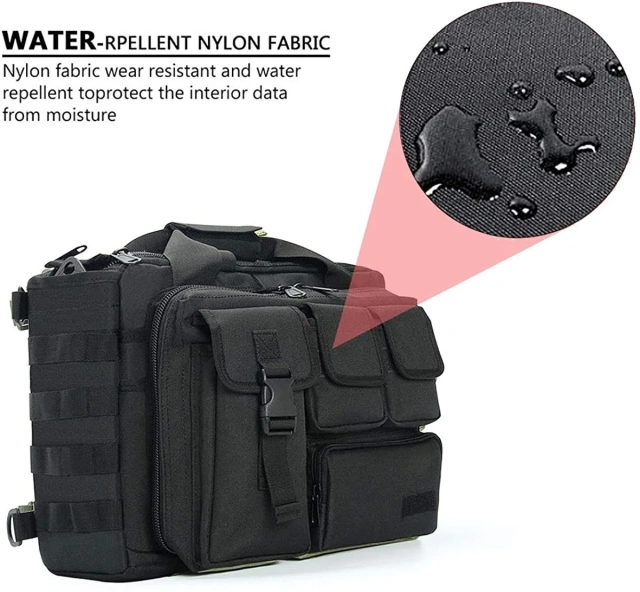 Oleaderbag Assault Briefcase 15.6 Inch Men's Practical Laptop Messenger Bao Gong Briefcase Practical Military Backpack Large Outdoo r Survival Tactical Military Bag Backpack Outdoor travel insect proof bag
