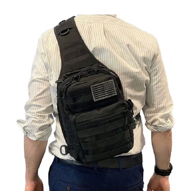 Wholesale Small Tactical Sling Backpack for Sports Outdoor Tactical Equipment Sling Bag Practical Tactical Shoulder Bag  Outdoor Military Backpack for Storing Accessories Military Training Bag Hunting Equipment Bag Practical Portable Bag