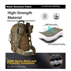 Men's Backpack High Capacity Training Assault Backpack Walking Expandable Backpack  Sling Chest Bag 900D Nylon Oxford Portable Military Waterproof Compact Bag Military Travel Bag