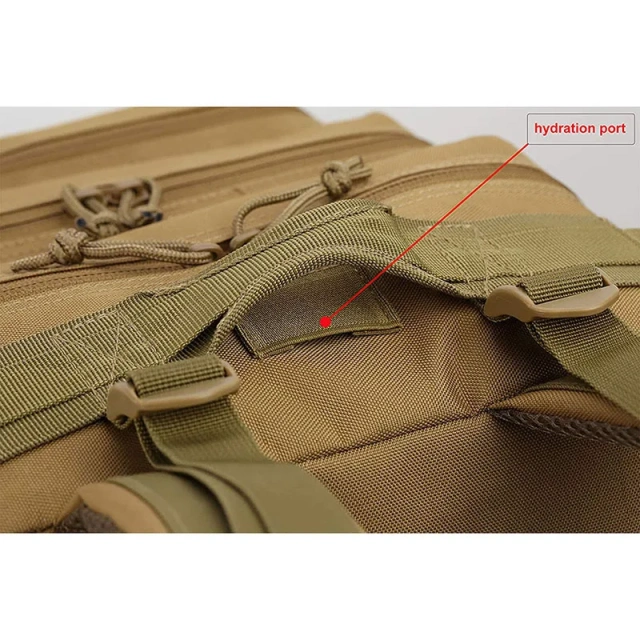 Custom Logo Large Capacity Outdoor Survival Backpack Waterproof Tactical Backpack Bag Training Camping Backpack  Field Military Training Bag Waterproof Hunting Gear Equipment Bag Multifunctional Military Bag
