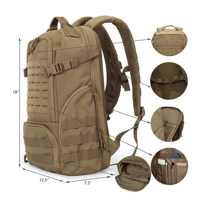 Factory Direct Sales Training Assault Backpack for Outdoor Hiking Tactical Rucksack Travel Tactical Laptop Backpack  Fanny Expands The Package Military Waist Bag Small Sling Bag Handbag