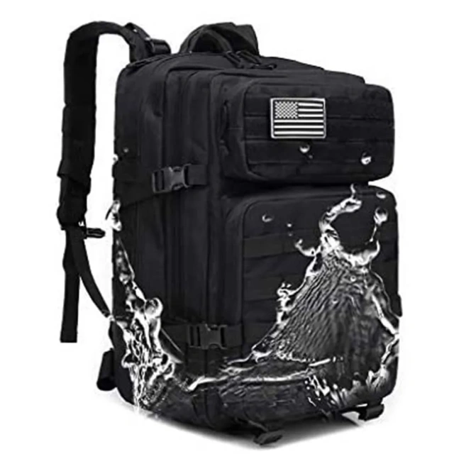 Assault Backpack Men's Backpack Waterproof 4 Compartment Multi Pocket Hiking Camping Bag Practical Backpack Military Equipment Military Bag Shoes Bag Outdoor Backpack