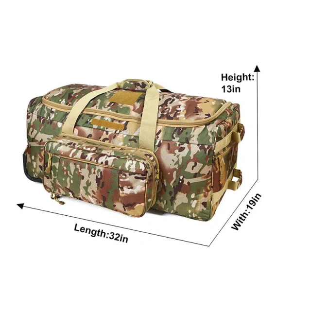 Best Selling Large Capacity Tactical Bag Heavy Duty Camouflage Duffel Bag Travel Sports Tactical Luggage Bag  Military Sling Bag Outdoor Military Bag Backpack Practical Sling Backpack Practical Outdoor Shooting Range Bag