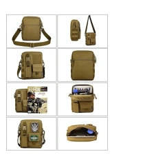 Factory Direct Sales Small Tactical Bag Casual Canvas Tactical Messenger Bag Good Quality Tactical Shoulder Bag  Practical 40L Military Backpack Three Day Military Backpack For Large Scale Military Training