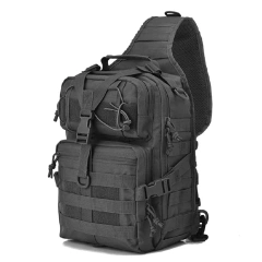 Assault Sling Bag Practical Backpack Series Bag Black  Outdoor Military Training Battle Water Bottle Bag Multifunctional Mountain Climbing Water Bottle Bag