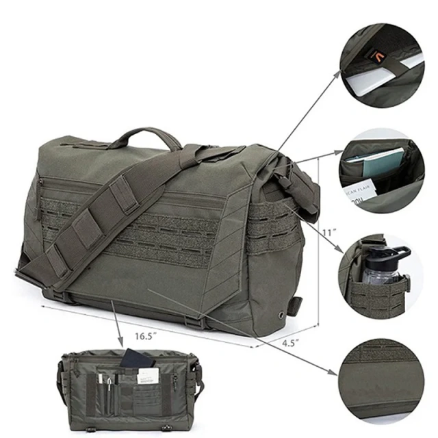 Factory Direct Sales Tactical Bag Briefcase Tactical Shoulder Bag for Laptop Tactical Style Shoulder Bags  Multifunctional backpack Military style notebook computer bag Military equipment Military bag