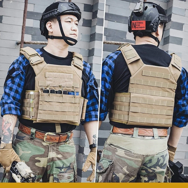 Training Vest and Mag Pouch with Hook Backing Training for Mags with Elastic Retention Elastic Vest high-quality durable Modular assault Training Outdoor CS Adjustable Vest