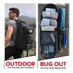 Custom Large Capacity Tactical Backpack Waterproof Assault Pack Rucksack High Quality Tactical Camping Backpack Large Military Pack Bag for Outdoor Military Tactical Rucksack Survival Day pack Military Hunting Military Training Bag