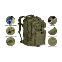 Assault Backpack Training Assault Bag Anti Insect Bag for Battle  Custom Military Backpack Tactical Military Pack Bug Out Bag Outdoor Backpack Rucksack Camouflage Military Backpack Large Hunting Rucksack Waterproof Military