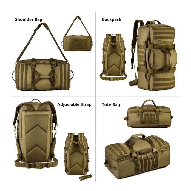 Oleaderbag Assault Multifunctional Travel Bag Camping Backpack Outdoor Luggage Training Assault Bag Military Sling Backpack Practical Backpack Military Field Battle Bag