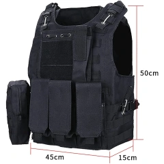 Customized Adjustable Tactical Hunting Vest Breathable Tactical Vest Lightweight Oxford Cloth Training Vest for OutdoorAdjustable outdoors Breathable Vest Paintball Assault Soft Vest Tan Training Vest Waist Circumference