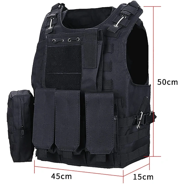 Customized Adjustable Tactical Hunting Vest Breathable Tactical Vest Lightweight Oxford Cloth Training Vest for OutdoorAdjustable outdoors Breathable Vest Paintball Assault Soft Vest Tan Training Vest Waist Circumference