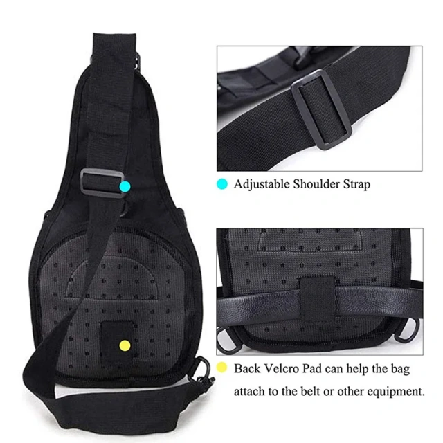 Wholesale Tactical Sling Bag Training Durable Sport Bag for Camping Hiking Good Quality Tactical Chest Pack  Military Fanny Pack Practical Waist Bag Hip Bump Outdoor Bag With Adjustable Strap