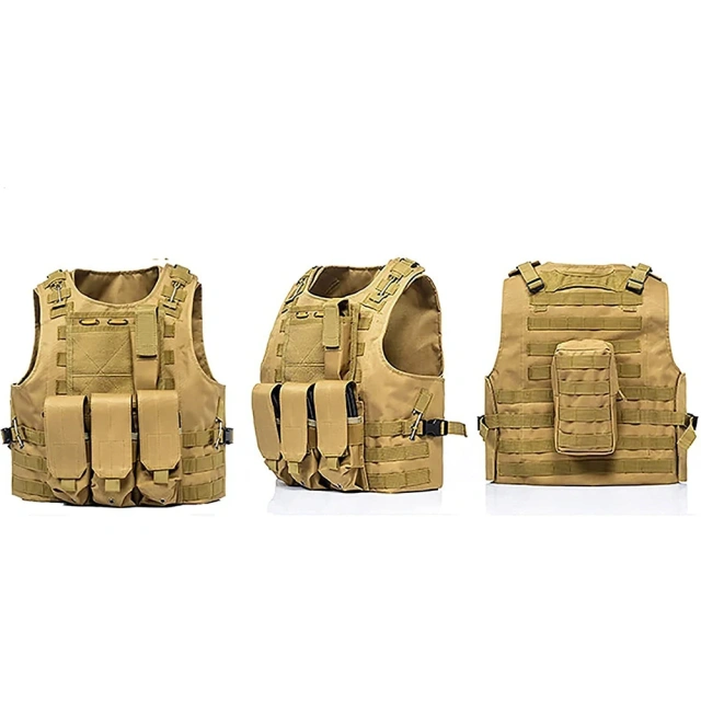 Customized Lightweight Breathable Tactical Vest Adjustable Oxford Cloth Tactical Vest Outdoor Hunting Training Vest Training outdoors Breathable Vest Adjustable Assault Training Paintball Vest security vest