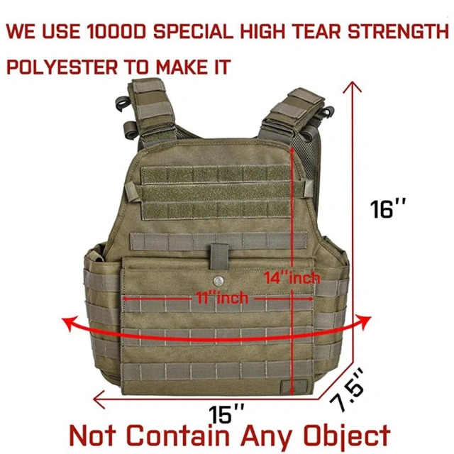Men's Customized Breathable Assault Training Vest Adjustable Tactical Hunting Vest Lightweight Training Tactical Vest  Training Vest Hook Backing Training multifunctional Wear-resistant Elastic Retention Elastic Vest