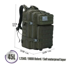 China Factory Customized Outdoor Tactical Backpack Waterproof Trekking Tactical Backpack for Hiking Practical Training Backpacks  Multifunctional Tactical Backpack Day pack Outdoor Travel Rucksack One Strap Backpack