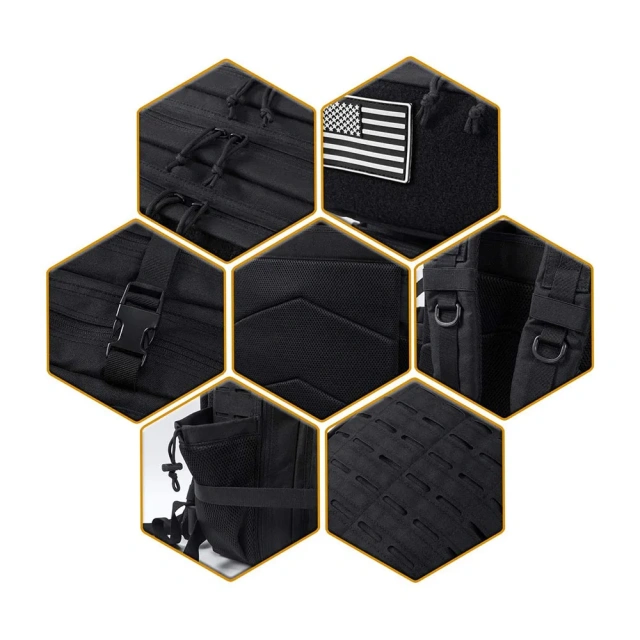 Practical Assault Backpack Men's Large Shelling Bag Hiking Backpack Military Sling Bag Backpack With Shoulder Sling Practical Travel Bag Military Backpack With Removable Partition Practical Military Training Backpack