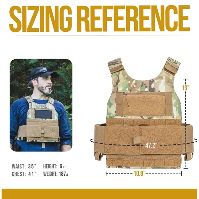 Hot Selling Multifunctional Tactical Training Vest Breathable Hunting Training Vest High Quality Outdoors Tactical Vest Training Vest for Adults Oxford Vest with Shock-Absorbing Baffle Inside Security Gear Fit