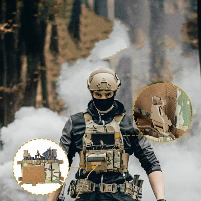 Training Vest and Chest Rig Training Chest Rig for Paintball Training HikingLoaded Gear Breathable Assault Training Vest Training equipment security vestNylon Modular Cutting Hunting Vest Personal Protective for Hunting security vest