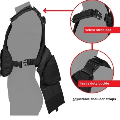 Men's Superior Quality Training Vest for Outdoor Assault Training Tactical Vest Adjustable Breathable Tactical Ves Training sports Style Adaptive Vest Heavy Version Quick Release Breathable fashion Training Vest